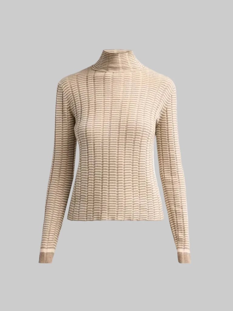 Stina Turtleneck in Ladder Stripe - Proenza Schouler