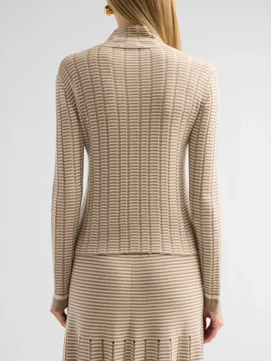 Stina Turtleneck in Ladder Stripe - Proenza Schouler