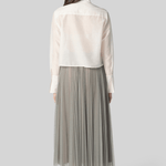 Stone Tulle Pleated Skirt - Forte Forte