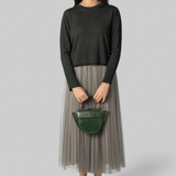 Stone Tulle Pleated Skirt - Forte Forte