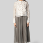 Stone Tulle Pleated Skirt - Forte Forte