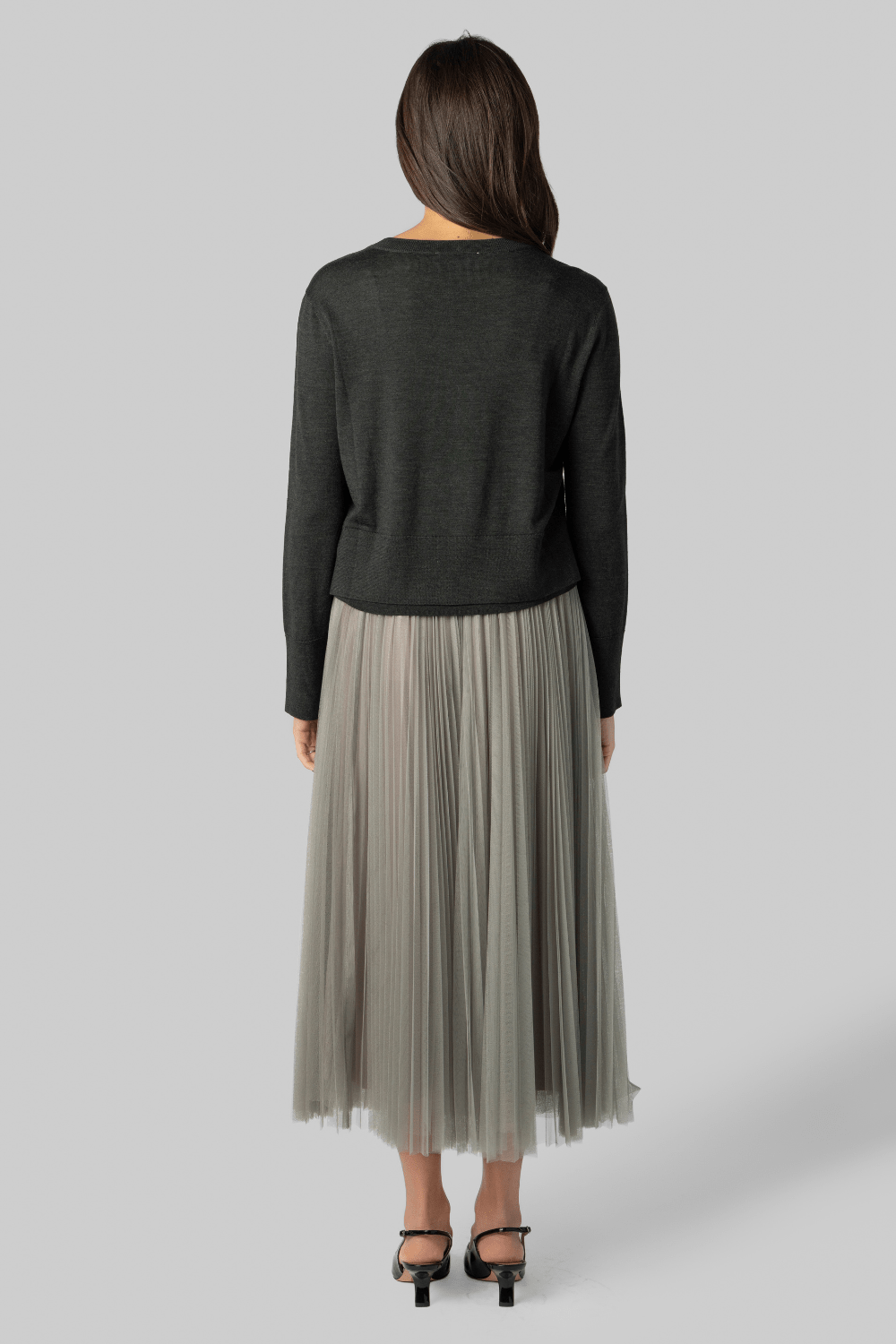 Stone Tulle Pleated Skirt - Forte Forte