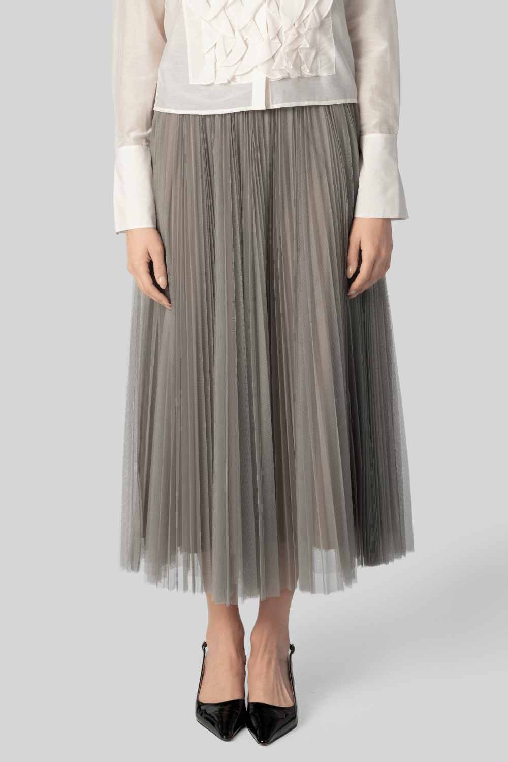 Stone Tulle Pleated Skirt - Forte Forte