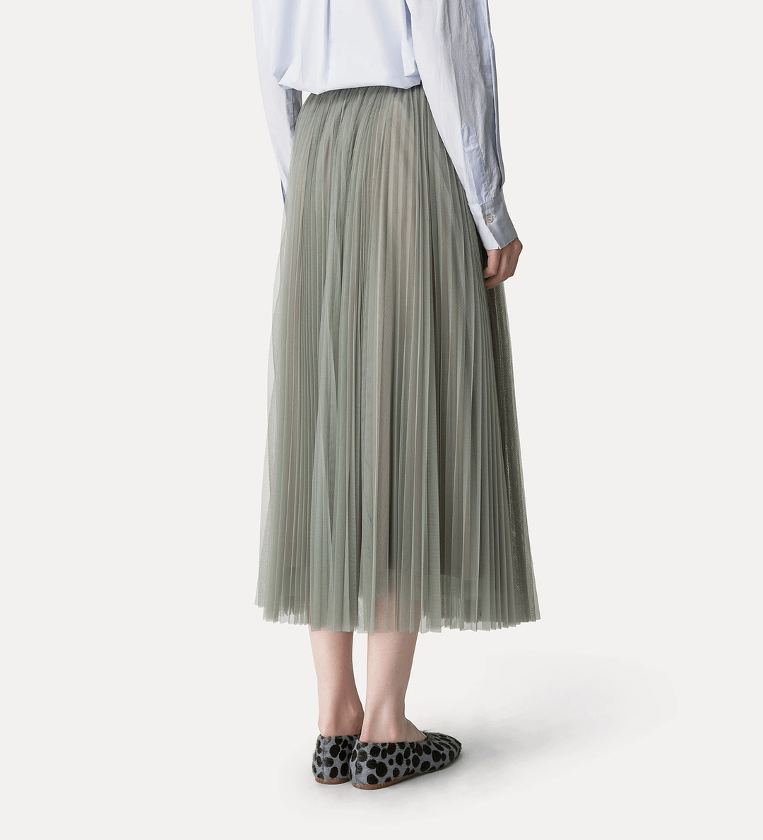 Stone Tulle Soleil Pliss Skirt - Forte Forte