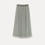 Stone Tulle Soleil Pliss Skirt - Forte Forte