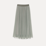 Stone Tulle Soleil Pliss Skirt - Forte Forte