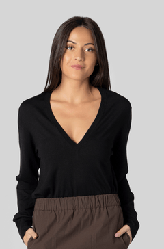 Straight Slit Brown Skirt - Gauchere