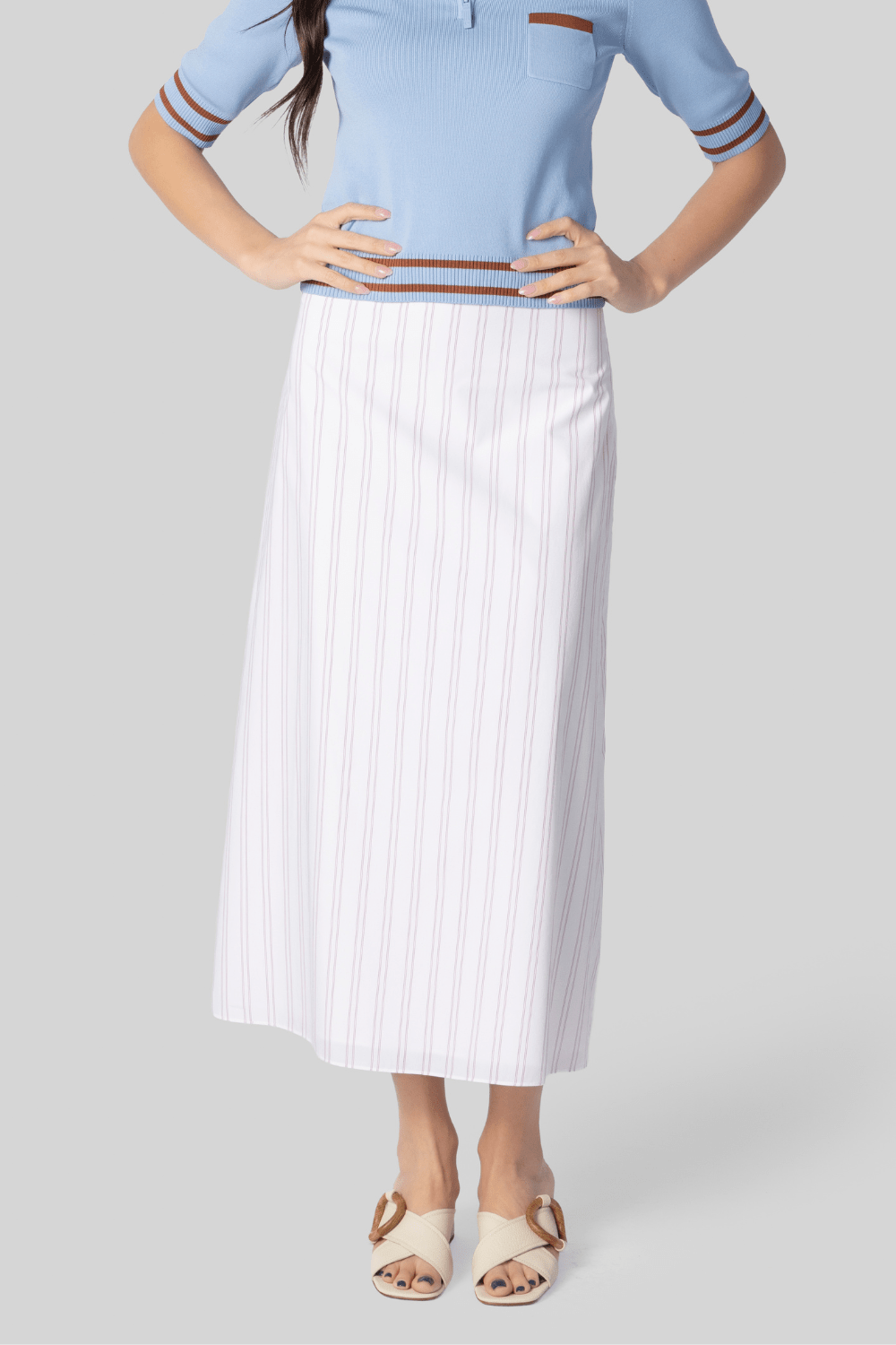 Striped A Line Skirt - TWP