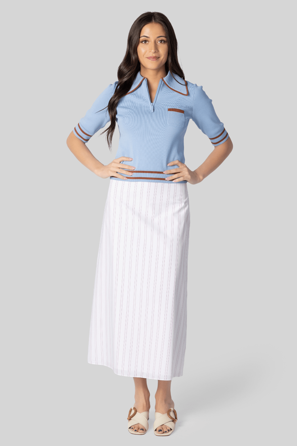 Striped A Line Skirt - TWP