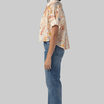 Sultana Shirt - Mix Floral Orange/Blue - La Prestic Ouiston