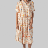 Sultana Shirt - Mix Floral Orange/Blue - La Prestic Ouiston
