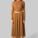 Superfine Merino Gold Ribbed Sweater - Forte Forte