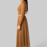 Superfine Merino Gold Ribbed Sweater - Forte Forte