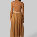 Superfine Merino Gold Ribbed Sweater - Forte Forte