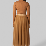 Superfine Merino Gold Ribbed Sweater - Forte Forte