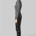 Superfine Merino Gray Ribbed Sweater - Forte Forte