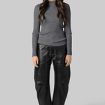 Superfine Merino Gray Ribbed Sweater - Forte Forte