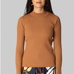Superfine Merino Ochre Ribbed Sweater - Forte Forte