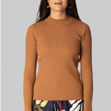 Superfine Merino Ochre Ribbed Sweater - Forte Forte