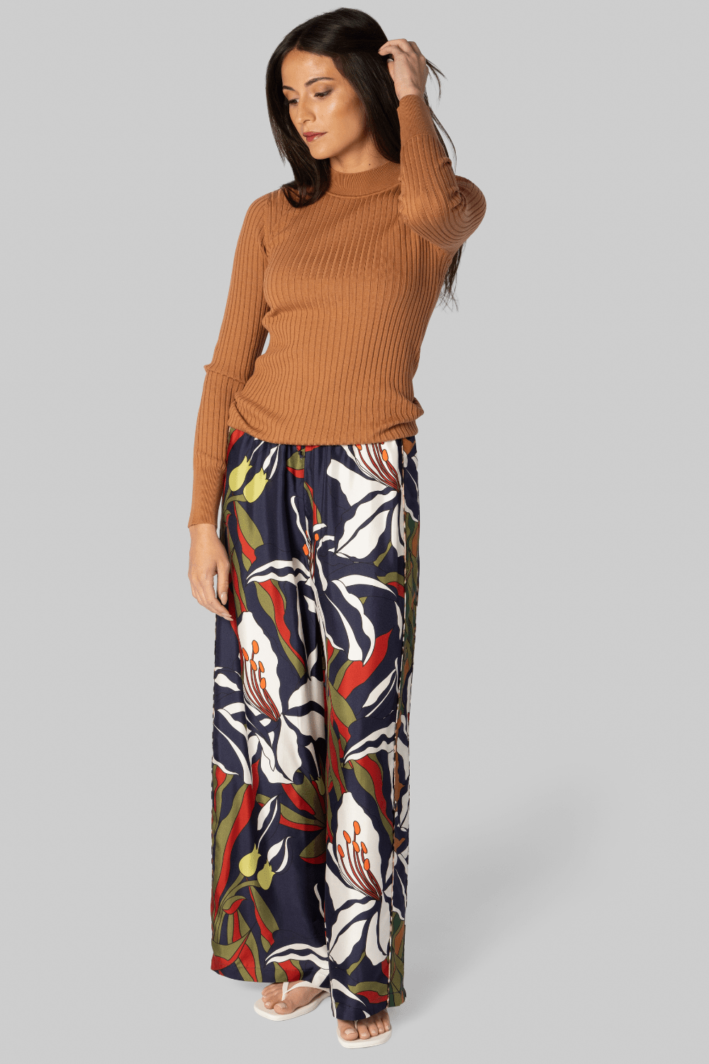 Superfine Merino Ochre Ribbed Sweater - Forte Forte