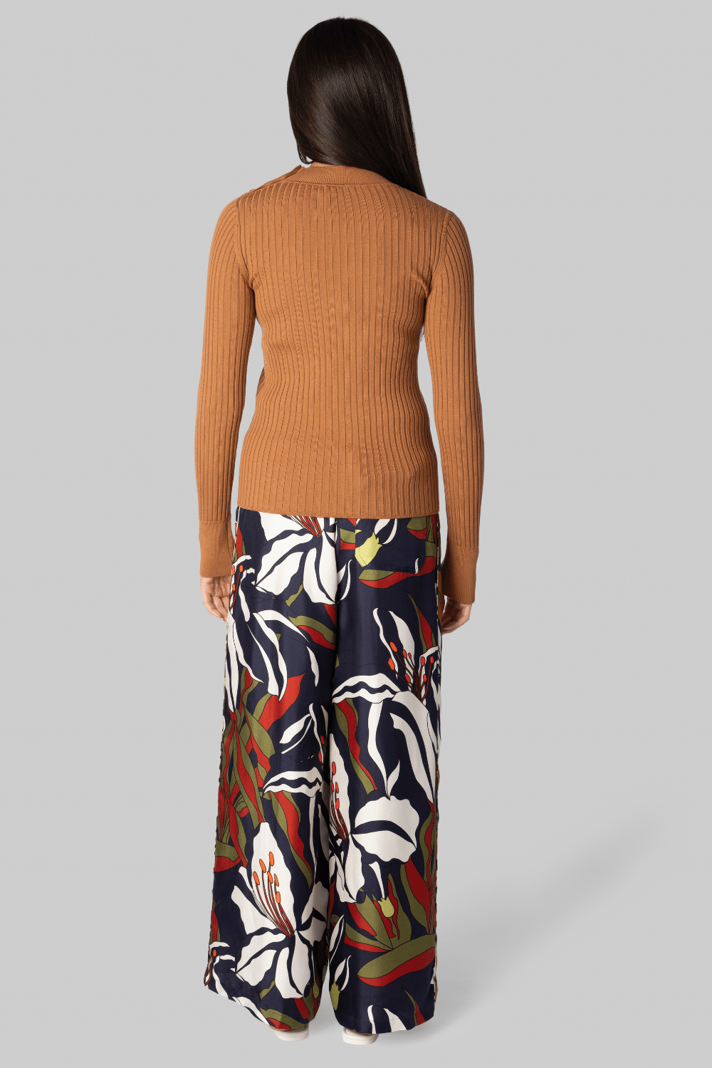 Superfine Merino Ochre Ribbed Sweater - Forte Forte