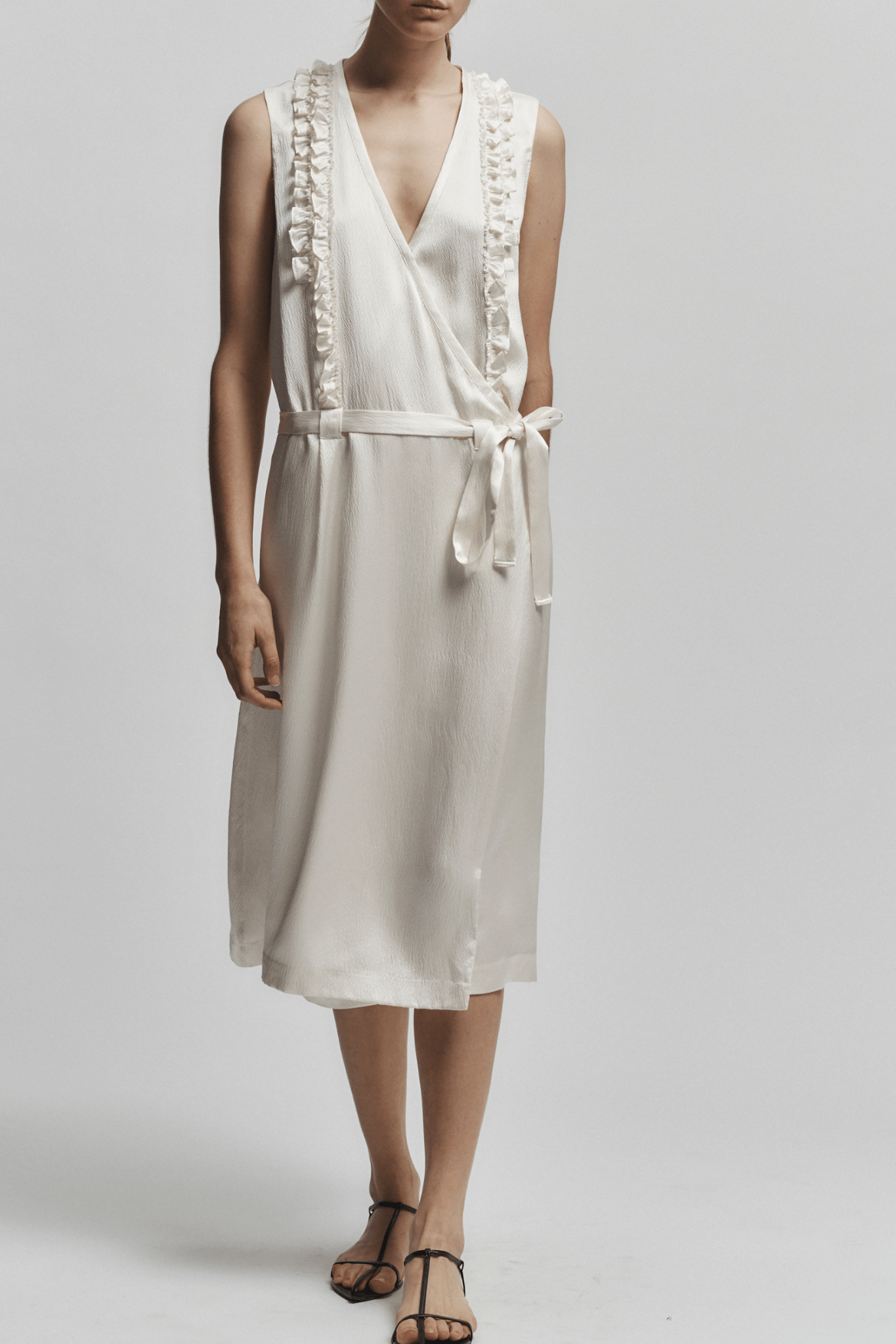 Sylas Silk Wrap Dress - Saint Art