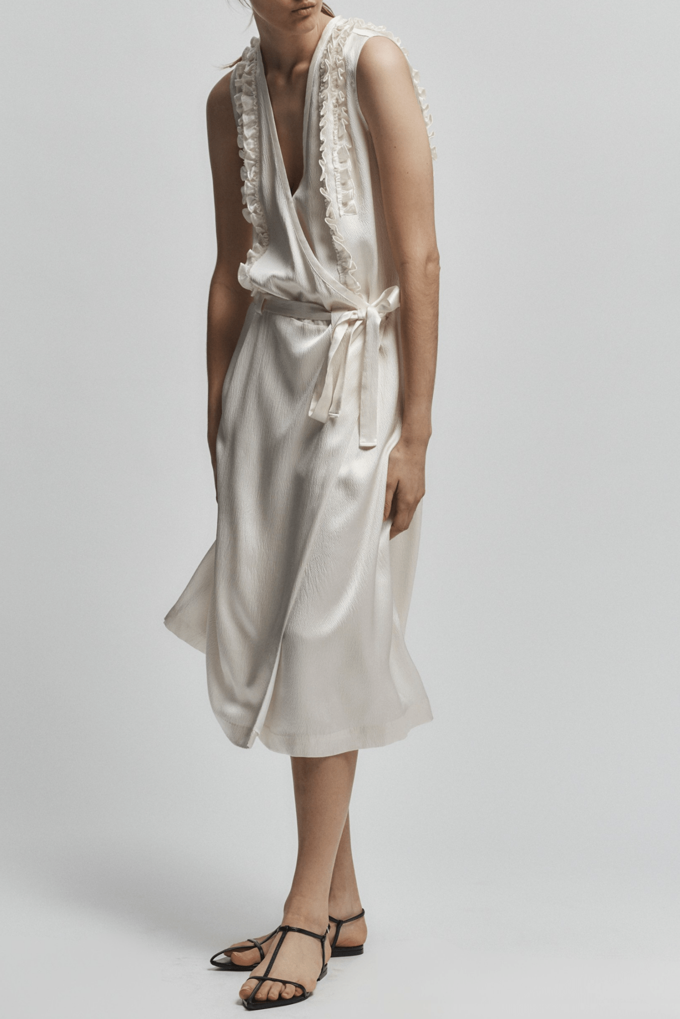 Sylas Silk Wrap Dress - Saint Art