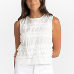 Taffeta Ruffle Shirt - Odeeh