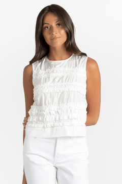 Taffeta Ruffle Shirt - Odeeh