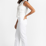 Taffeta Ruffle Shirt - Odeeh