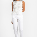 Taffeta Ruffle Shirt - Odeeh
