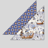 Texas Scarf Caravelle Sailing Ship Print - La Prestic Ouiston
