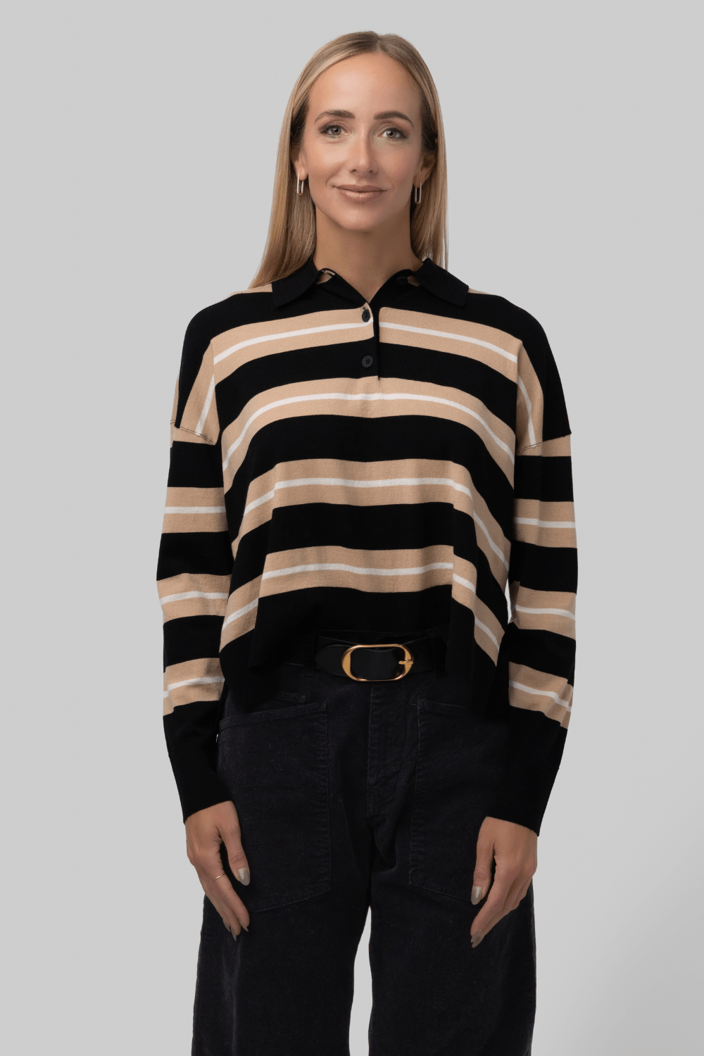 Thames Long Sleeve Polo - Simkhai