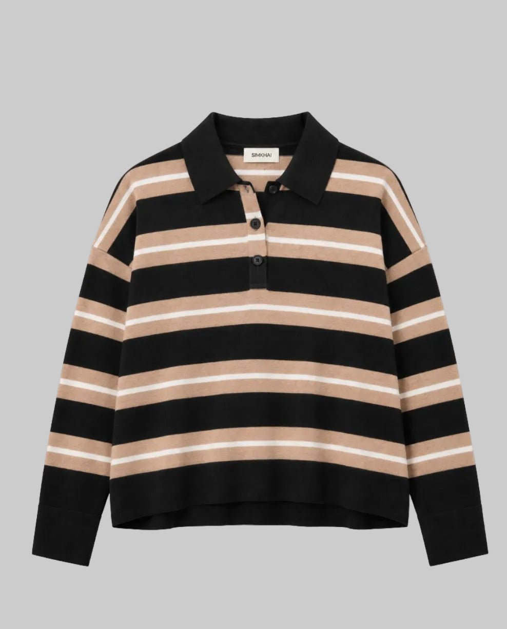 Thames Long Sleeve Polo - Simkhai