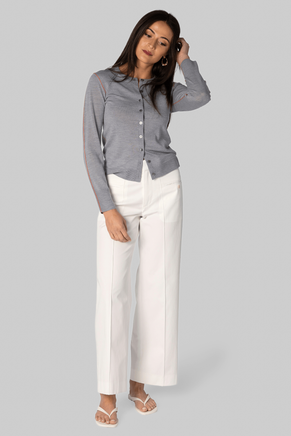 The Avenue Pant in White - WE - AR4