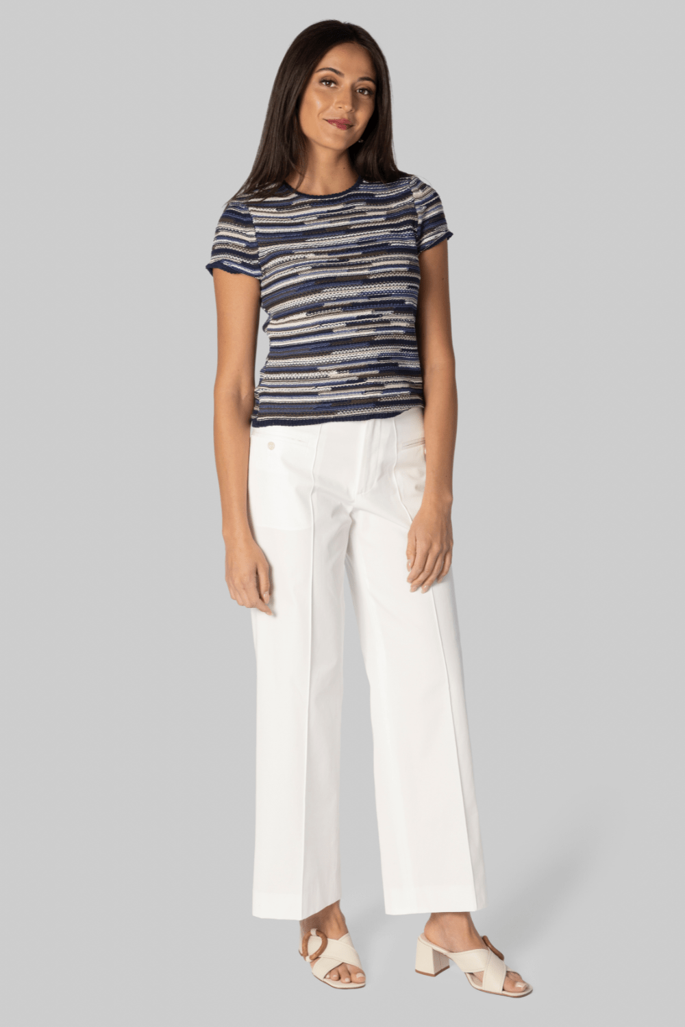 The Avenue Pant in White - WE - AR4