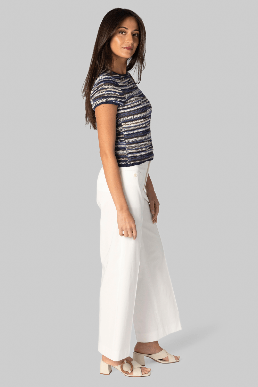The Avenue Pant in White - WE - AR4