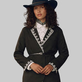 The Beaded Belt - Black with Silver - The Great