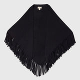 The Big Sweater Fringe Scarf - Black - The Great