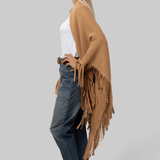 The Big Sweater Fringe Scarf - Camel - The Great