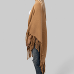 The Big Sweater Fringe Scarf - Camel - The Great