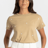 The Boxy Crew w/Daisy Embroidery - The Great