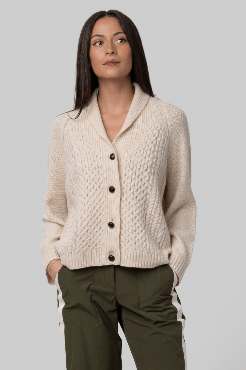 The Cashmere Cable Lodge Cardigan - The Great
