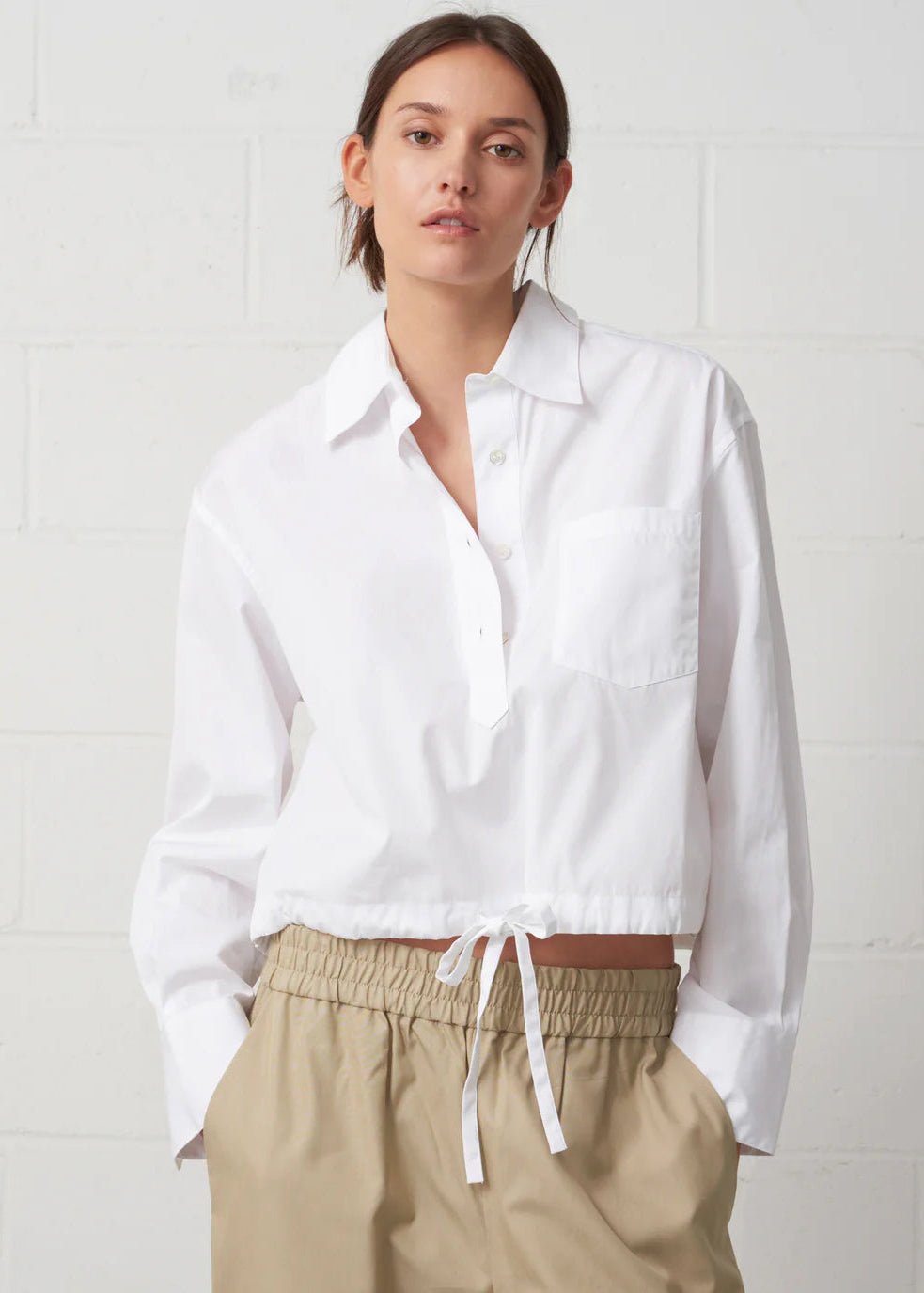 The CC Cropped Cotton Shirt - WE - AR4