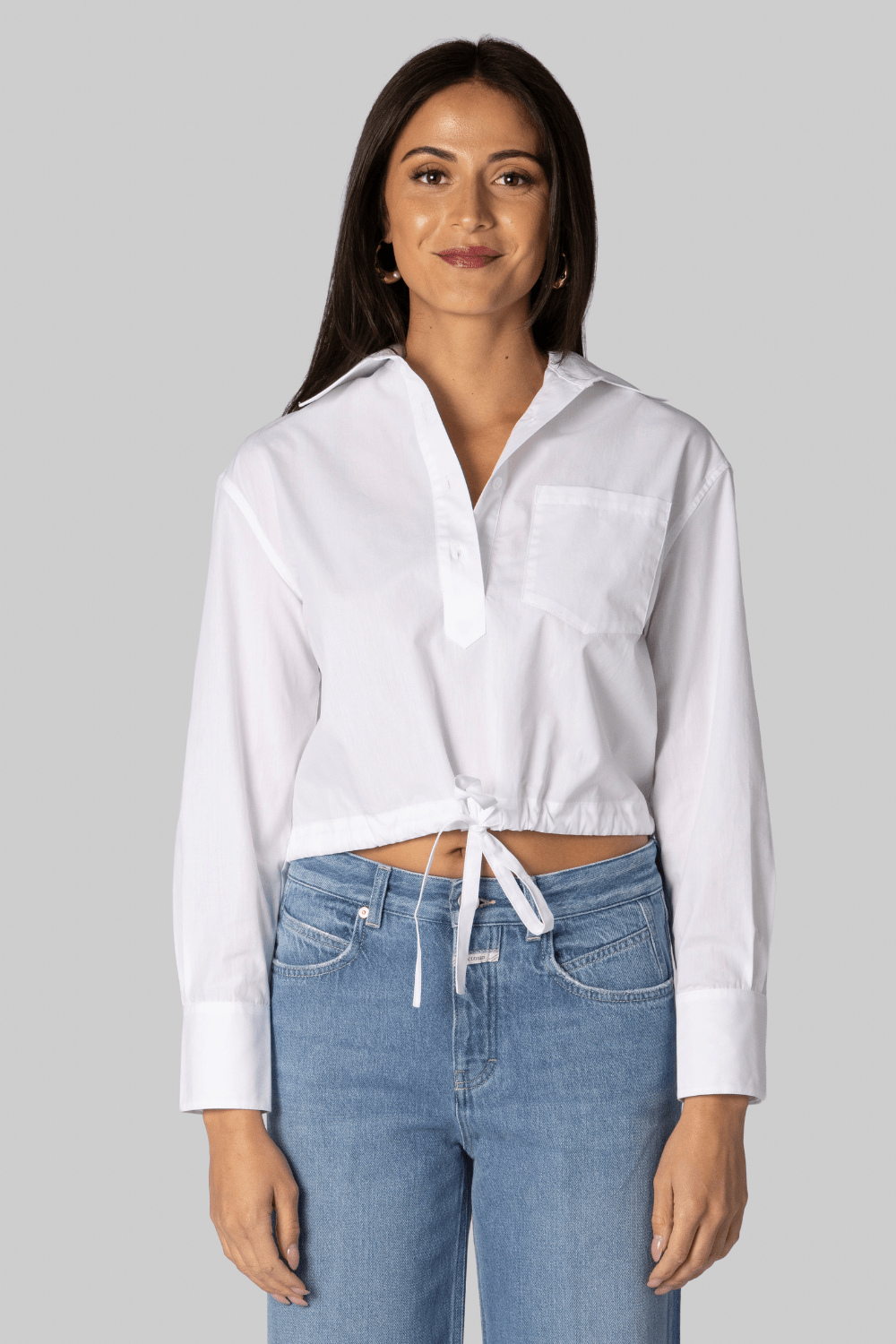 The CC Cropped Cotton Shirt - WE - AR4