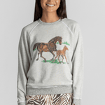 The College Sweatshirt w/Horses - The Great