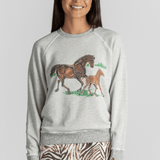 The College Sweatshirt w/Horses - The Great