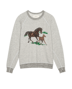 The College Sweatshirt w/Horses - The Great