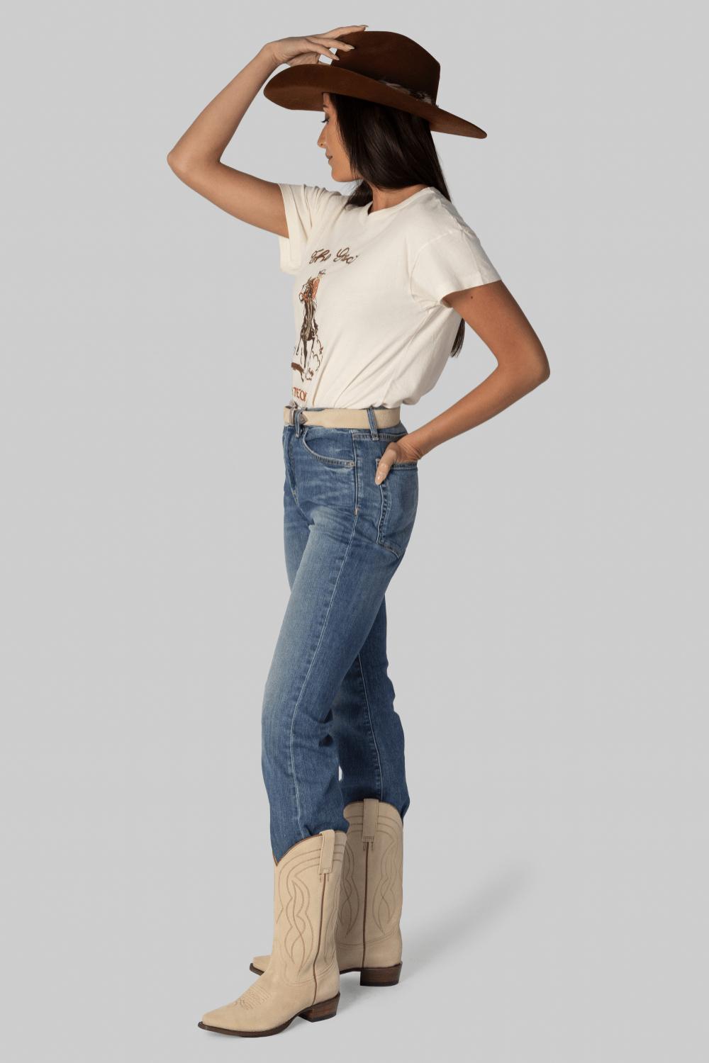 The Cowboy Boot Pearl Suede - The Great