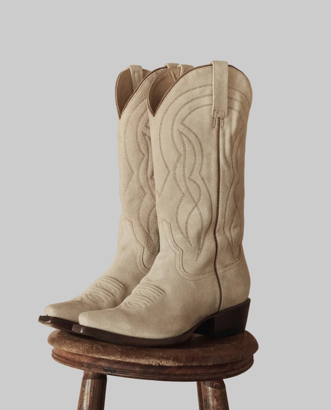 The Cowboy Boot Pearl Suede - The Great